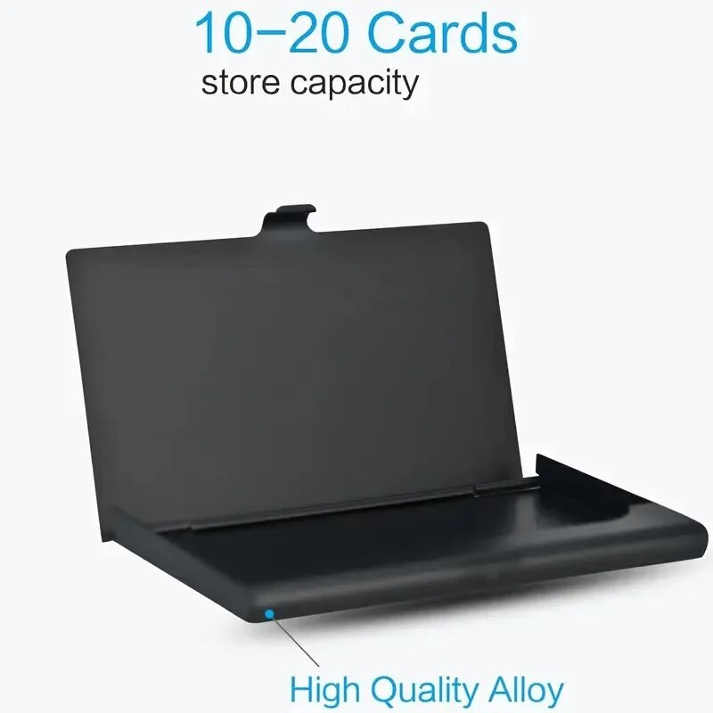 Νέα Diamond Metal Case Card Case Αλουμίνιο Organizer Flash Rhinestone Slim Επαγγελματική θήκη για επαγγελματικές κάρτες