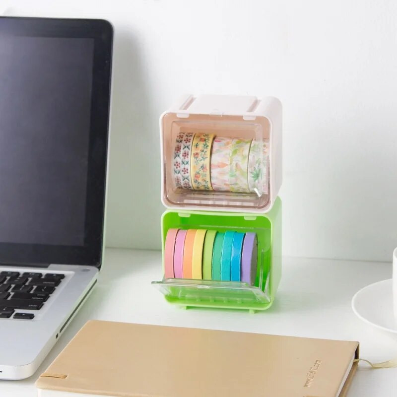 Dozator ljepljive trake Rezač Stol Držač Washi trake Držač Kutija za pohranu Organizator Školski uredski pribor