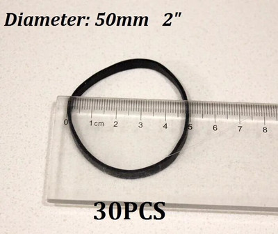 Melna rūpnieciskā gumijas lente, elastīga lieljaudas iesaiņojuma kaklasaites iepakojums, kuru izvēlaties izmēru un daudzumu