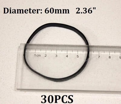 Melna rūpnieciskā gumijas lente, elastīga lieljaudas iesaiņojuma kaklasaites iepakojums, kuru izvēlaties izmēru un daudzumu