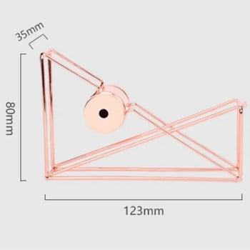 1PC Nordic Style Fashion Simple Iron Art Rose Gold Tape Dispenser Εγχειρίδιο Tape Cutter Διακόσμηση γραφείου Σχολικά αξεσουάρ γραφείου