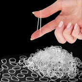 1000 komada male prozirne kose Mini elastične trake za kosu Elastične vezice za kosu Gumice za djevojčice Žene Bebe Mala djeca Ljubimci Pletenice Konjski rep