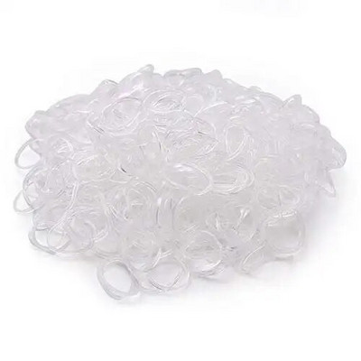 1000 komada male prozirne kose Mini elastične trake za kosu Elastične vezice za kosu Gumice za djevojčice Žene Bebe Mala djeca Ljubimci Pletenice Konjski rep