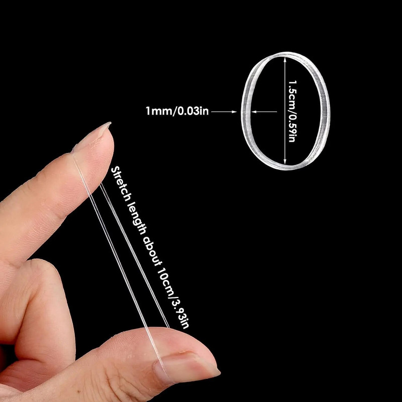 1000gab Mazi dzidri mati Mini elastīgas matu lentes Elastīgas matu saites Gumijas meitenēm Sievietēm Mazuļiem Maziem bērniem Mājdzīvniekiem bizes zirgaste