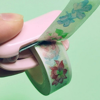 Arts Paper Tape Cutting Clip Crafts Scrapbooking Tools Mini DIY Tape Cutter Candy Color Portable Tape Dispenser Σχολικό γραφείο