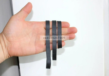 Πλάτος 1cm Μαύρο Χρώμα Λαστιχένια βαρέως τύπου για φινίρισμα σακίδιο πλάτης Υπαίθριο κάμπινγκ