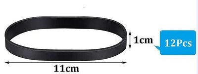 Πλάτος 1cm Μαύρο Χρώμα Λαστιχένια βαρέως τύπου για φινίρισμα σακίδιο πλάτης Υπαίθριο κάμπινγκ