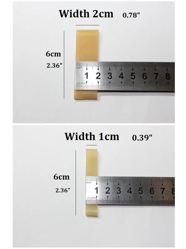 20 vienetų, tvirtos, didelės apkrovos, plačios elastinės silikoninės latekso guminės juostos, plokščios ilgio 6 cm 2,36 colio