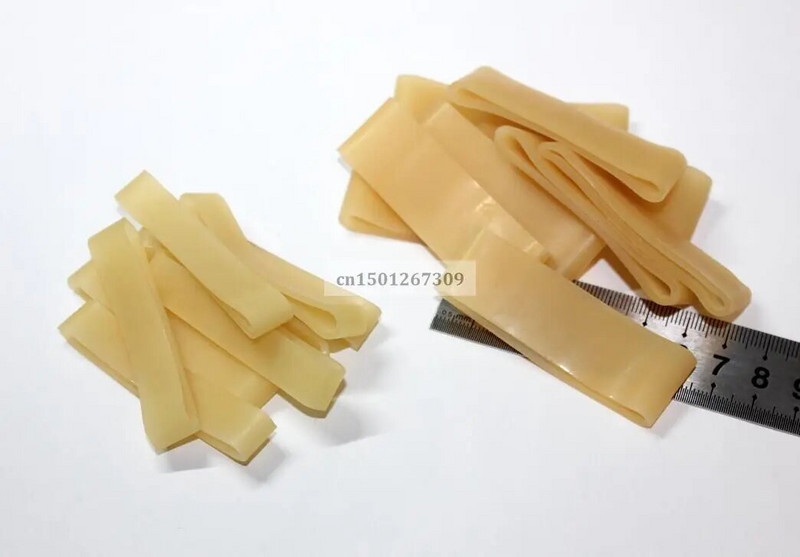 20 vienetų, tvirtos, didelės apkrovos, plačios elastinės silikoninės latekso guminės juostos, plokščios ilgio 6 cm 2,36 colio