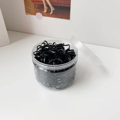 500 gab Krāsainas gumijas lentes Elastīgas matu lentes Bērnu meiteņu zirgastes turētājs bizēm Kāzu frizūras Biroja piederumi