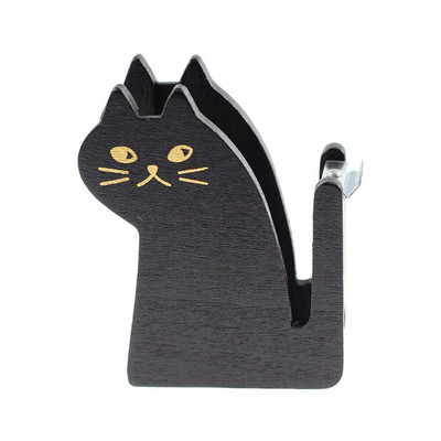Kuum müük Puidust armas lindi jaoturi lõikur Kawaii kassi kontoritarvikute mini Washi lõikehoidik