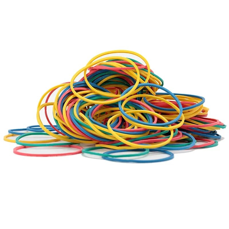 Värvilised elastsed kummipaelad paberarved Raha Juukseaas Kodukontoritarbed Sõrmuspaelad