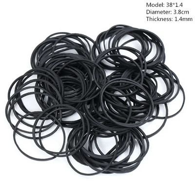 100kom crna gumica, elastične trake za ured, školu, dom, jaka elastična gumica za kosu, petlja, uredski materijal 25*14 mm
