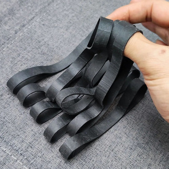 15 бр черни гумени ленти 14,5 см/5,7 инча голям размер разтеглив еластичен гумен пръстен за консумативи за офис канцеларски материали