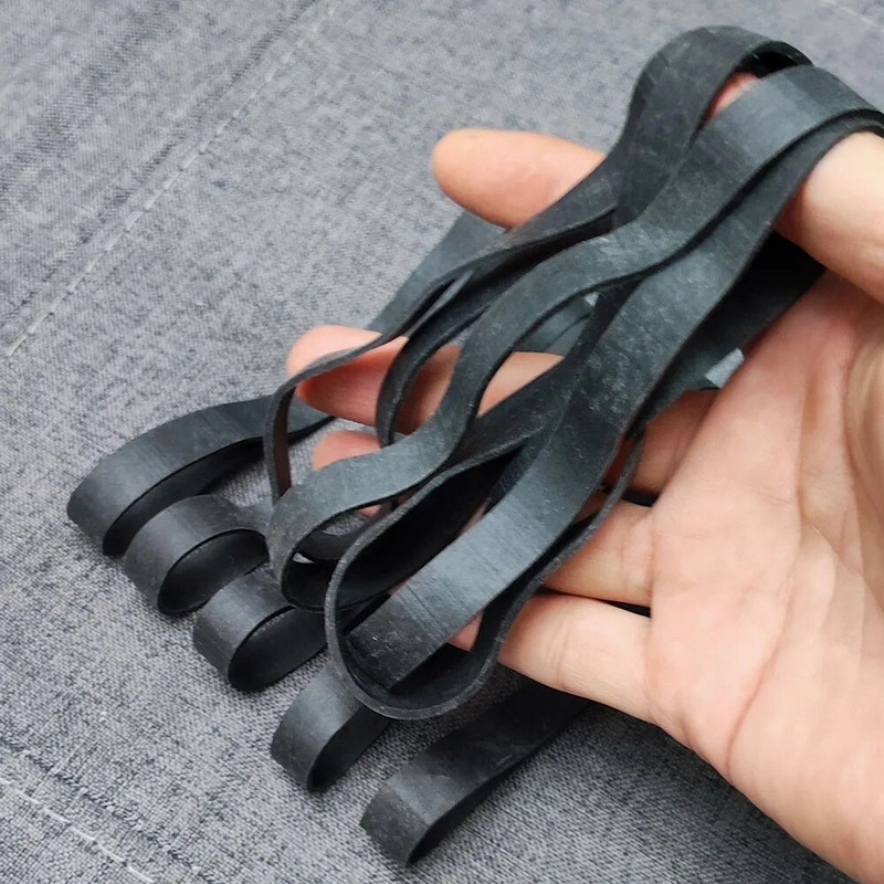 15 τμχ Μαύρες λαστιχένιες ταινίες 14,5 cm/5,7 ιντσών Μεγάλου μεγέθους ελαστικό ελαστικό δαχτυλίδι για πακέτα επιστολόχαρτου γραφείου