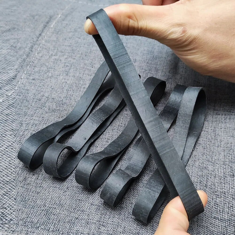 15 τμχ Μαύρες λαστιχένιες ταινίες 14,5 cm/5,7 ιντσών Μεγάλου μεγέθους ελαστικό ελαστικό δαχτυλίδι για πακέτα επιστολόχαρτου γραφείου