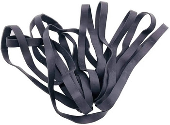 Широчина 10 mm черна еластична гумена лента тежък здрав голям промишлен вратовръзка кофа за боклук ленти дълъг размер