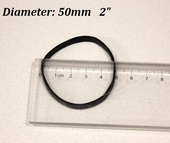 30 ruda balta juoda elastinga pločio 5 mm guminės juostos pašto pakuotėms pakuoti - skersmuo 50 mm