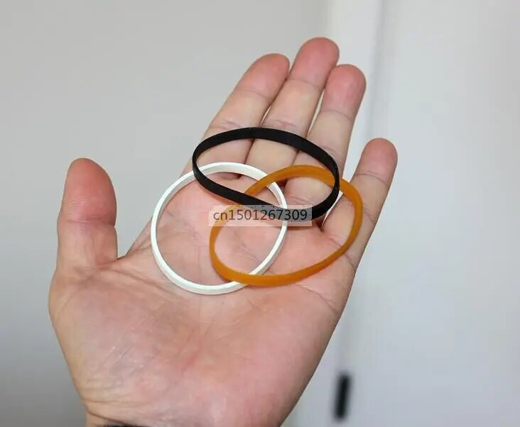 30 ruda balta juoda elastinga pločio 5 mm guminės juostos pašto pakuotėms pakuoti - skersmuo 50 mm