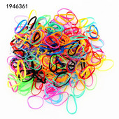 100τμχ υψηλής ποιότητας Διάφορου χρώματος Ελαστικό σχοινί λαστιχάκι Γυναικεία κορίτσια παιδική γραβάτα Εργαλεία styling μαλλιών Μαθητές Σχολικά είδη