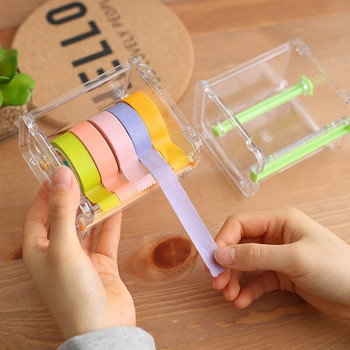 Masking Adhesive Tape Dispenser Cutter Desk Θήκη ταινίας Washi Box αποθήκευσης Organizer Σχολικά είδη γραφείου