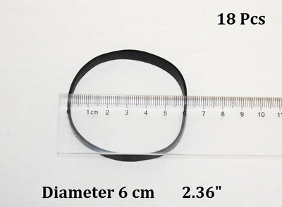 Πλάτος 1cm Heavy Duty Μαύρα Ελαστικά Λαστιχάκια Συσκευασία Γραβάτα Συσκευασία - Επιλέγετε Μέγεθος και Ποσότητα
