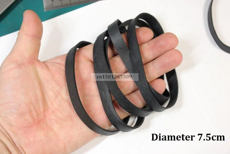 Plotis 1 cm Sunkaus atsparumo juodos elastinės guminės juostos Pakavimo kaklaraištis Pakuotė – dydį ir kiekį pasirenkate jūs