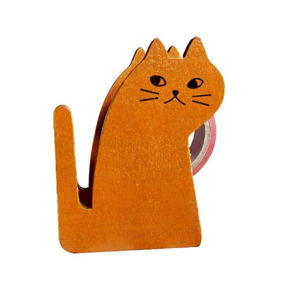 Vintage puidust lindi jaotur Armas koomiksikassi rull-lindi lõikur tihendus Washi lindi hoidik käsitsi pakkimistööriist kontoritarvikud