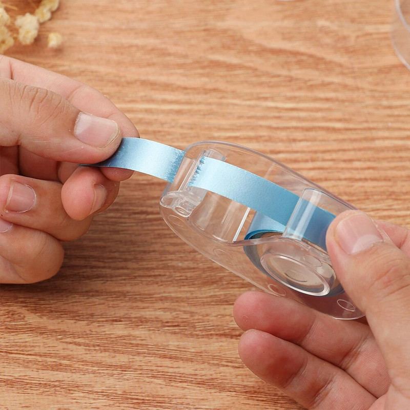 1,5cm Tape Cutter Dispenser Special Tapes Seat Απλό διαφανές κόφτη Χρήσιμο Βολικό Βολικό Γραφείο Σχολική προμήθεια