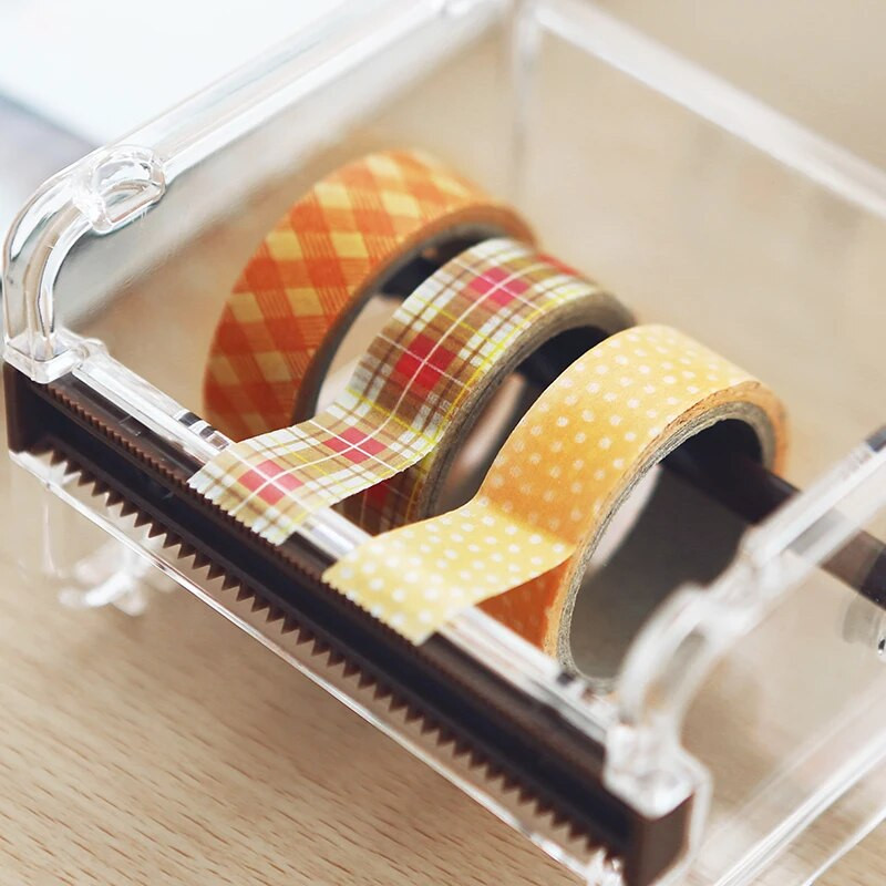 Χαρτικά χαρτικά αυτοκόλλητο Κουτιά παραλαβής Washi Tape Dispenser Washi Tape Storage Washi Tape Organizer Θήκη ταινίας