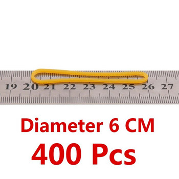 400 τμχ Στιβαρά ελαστικά λαστιχένια λωρίδες Λογαριασμοί Ελαστικοί ελαστικοί ελαστικοί συνδετήρες Διάμετρος δακτυλίου 60 mm για σχολικά είδη γραφικής ύλης