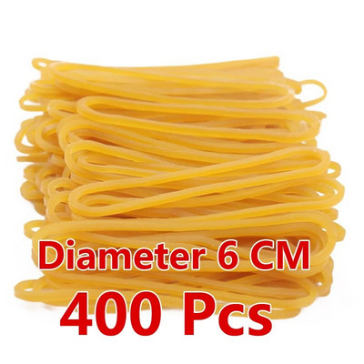 400 gab. Izturīgas elastīgas gumijas lentes rēķini Elastīgi izstiepjami stiprinājumi Gredzena diametrs 60 mm skolas kancelejas piederumiem