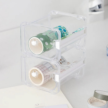 Βάση ταινίας πολλαπλών χρήσεων Κόφτης ταινίας Χαριτωμένο χαρτικά Κουτί αποθήκευσης ταινίας Washi Tape Dispenser Washi Tape Organizer Washi Tape Holder