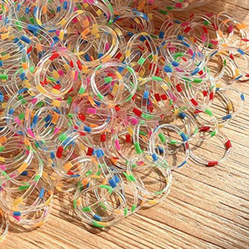 1000 τμχ 14mm Μικρά αξεσουάρ μαλλιών Κορίτσια Ελαστικό πολύχρωμο λαστιχάκι για το σπίτι Σχολείο Γραφείο τεντώσιμο λουρί Εργαλεία styling μαλλιών