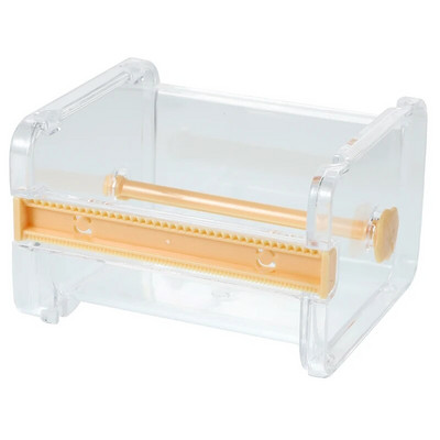 Creative Tape Cutter Dispenser Tape Tool Organizer Διαφανής θήκη ταινίας γραφείου Γραφείο χαρτικής ταινίας Storage Tape Dispenser