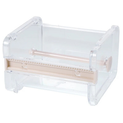 Creative Tape Cutter Dispenser Tape Tool Organizer Διαφανής θήκη ταινίας γραφείου Γραφείο χαρτικής ταινίας Storage Tape Dispenser