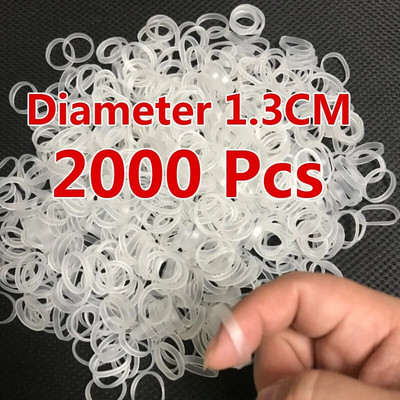 2000 tk/komplekti läbimõõt 13 mm tüdrukud armsad läbipaistvad juuksepaelad lastele hobusesaba hoidja juuksesõrmus kummipaelad juukseaksessuaarid
