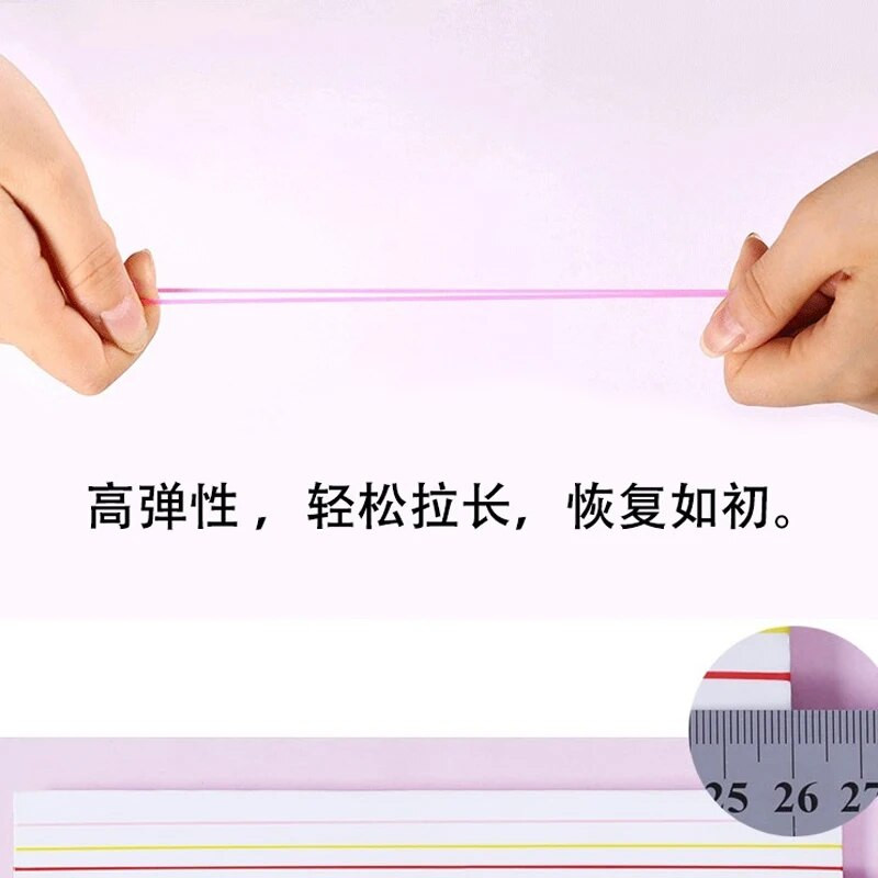 1000 buc inel de cauciuc colorat 20 mm benzi elastice de păr pentru birou, școală, suport pentru coadă de cal, benzi de cauciuc, accesorii pentru păr pentru copii