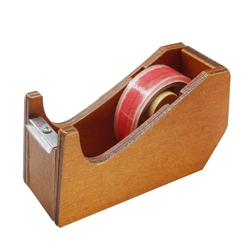 Koka lentes dozators jauks dzīvnieku rullīšu lentes griezējs blīvējums Washi lentes turētājs rokasgrāmata iepakošanas rīks biroja piederums