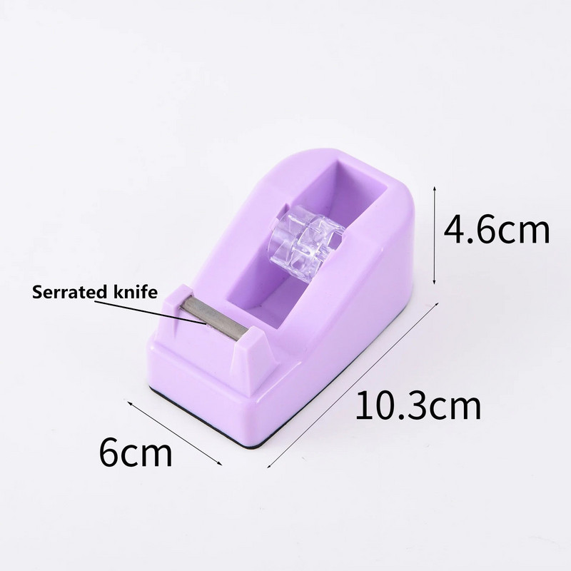 Augstas kvalitātes Macaron krāsains mazs lentes turētājs biroja skolas piederumi, radoši kancelejas piederumi darbvirsmas lentes griezēja mašīnas iepakošanas rīks