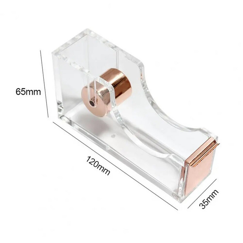 Dozator de bandă Durabil pentru ambalaj cadouri Cutter de bandă Suport versatil de bandă acrilic pentru acasă, birou, școală
