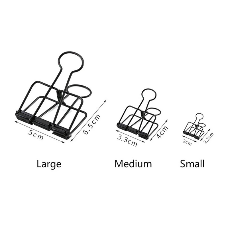 Mr Paper 8 Χρώματα 3 Μεγέθη 1 τμχ Χρώματα Χρυσό ροζ ροζ Πράσινο μωβ συνδετικά κλιπ Μεγάλα μεσαία μικρά κλιπ βιβλιοδεσίας γραφείου