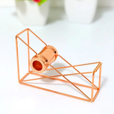 Rose Gold Tape Cutter Washi Tape Storage Organizer Κόφτης γραφικής ύλης Διανομέας ταινίας γραφείου Αναλώσιμα γραφείου