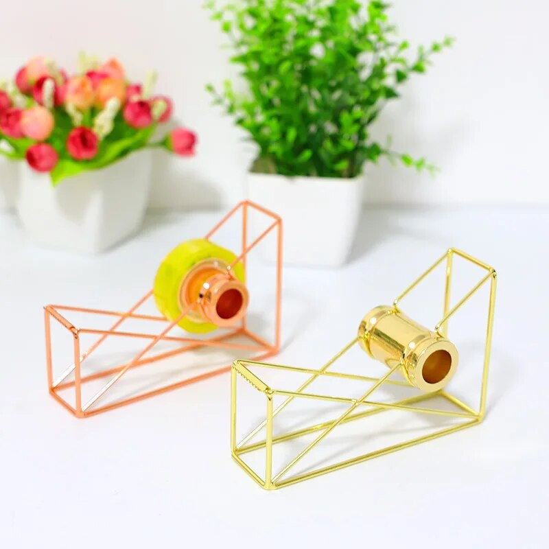 Rose Gold Tape Cutter Washi Tape Storage Organizer Κόφτης γραφικής ύλης Διανομέας ταινίας γραφείου Αναλώσιμα γραφείου