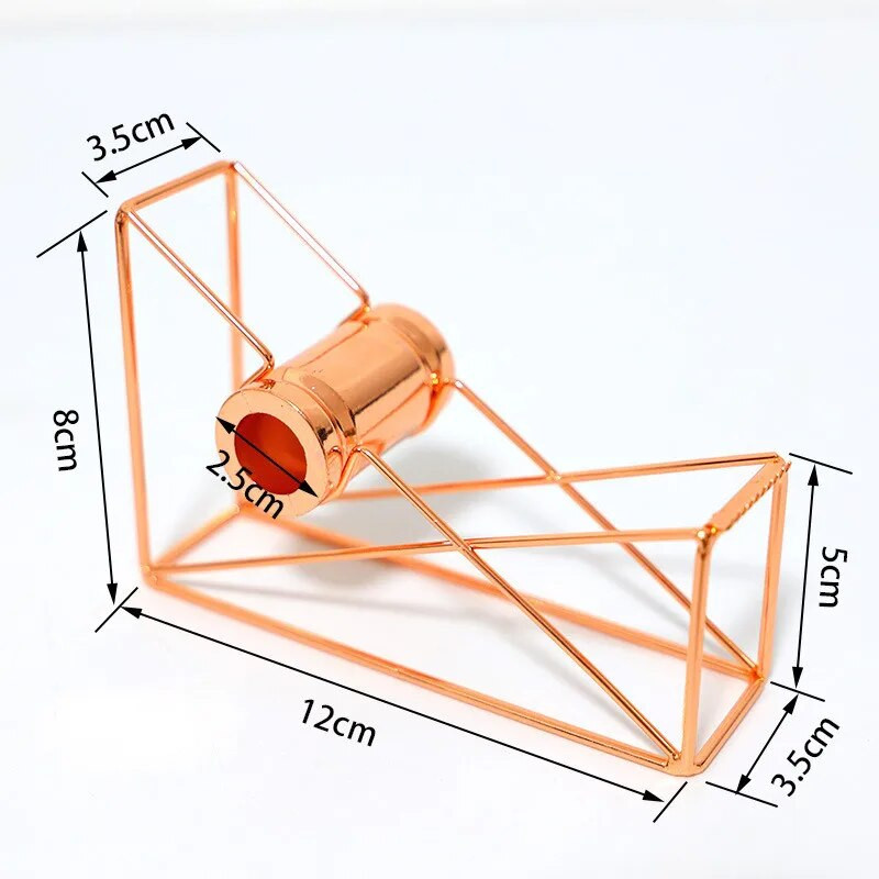 Rose Gold Tape Cutter Washi Tape Storage Organizer Κόφτης γραφικής ύλης Διανομέας ταινίας γραφείου Αναλώσιμα γραφείου