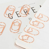 10 gab. Saspraudes Mini sirds Zelta Rozā zelta Krāsu Saspraudes Grāmatzīme Saspraudes Saspraudes Biroja piederumi Saspraudes Patchwork Kancelejas preces