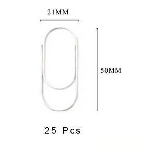 Εργοστασιακή προμήθεια TUTU 25pcs/15pcs 50x20mm μεγάλου μεγέθους συνδετήρες 5 χρωμάτων διαθέσιμοι μεγάλοι φαρδιοί συνδετήρες στο Promotion H0180