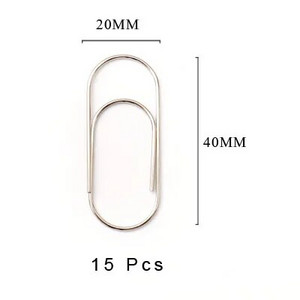 Εργοστασιακή προμήθεια TUTU 25pcs/15pcs 50x20mm μεγάλου μεγέθους συνδετήρες 5 χρωμάτων διαθέσιμοι μεγάλοι φαρδιοί συνδετήρες στο Promotion H0180