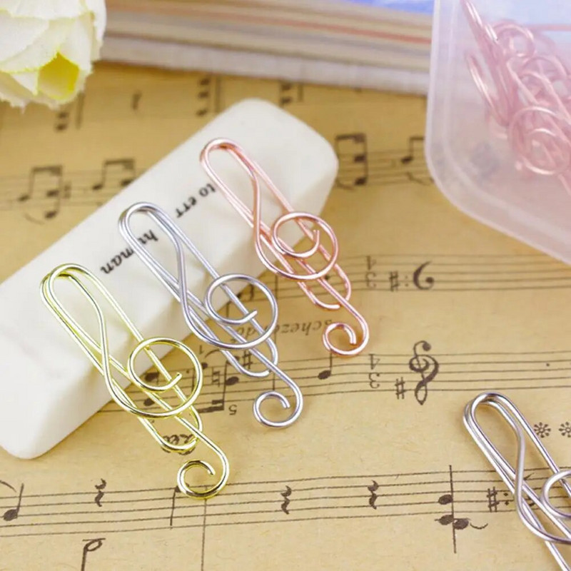 Letter Paper Clip Πιάνο Μουσική Βιβλίο Φύλλο Χαρτί Πλαστικό Μουσικό Νότα Φάκελος ελατηρίου για κιθάρα πιάνου Προμήθειες βιολιού