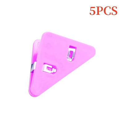 5 τεμ/Σετ Μονόχρωμα Τρίγωνα γωνιακά κλιπ Βάση σελίδας Κλιπ χαρτιού Αξεσουάρ γραφείου Φωτογραφικός σφιγκτήρας Σχολικά προμήθειες Σταθερές